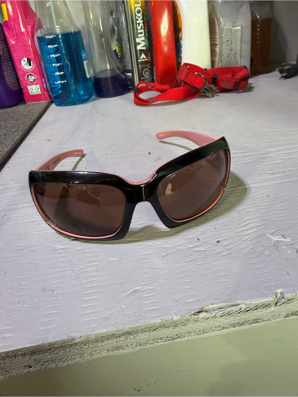 Harley-Davidson Black and Pink Women's Wrap Sunglasses